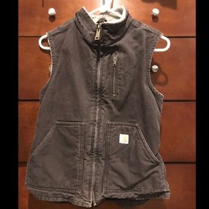 Women's Carhartt Mock Neck Vest - Sherpa Lined